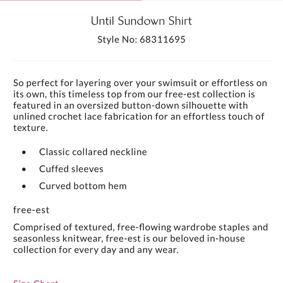 Free People Until Sundown sheer Black Lace Button Down Shirt Size Medium NEW - Picture 3 of 3